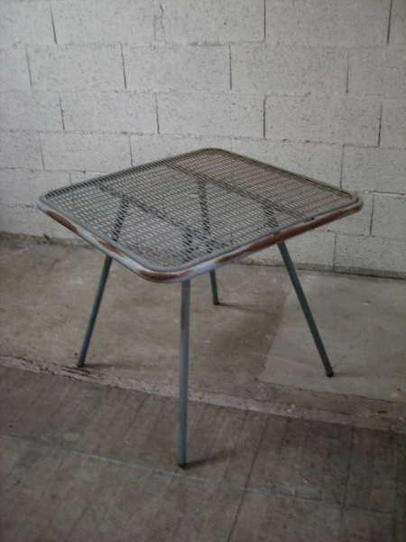 Vintage Small Grill-Top Table (Metal) 162