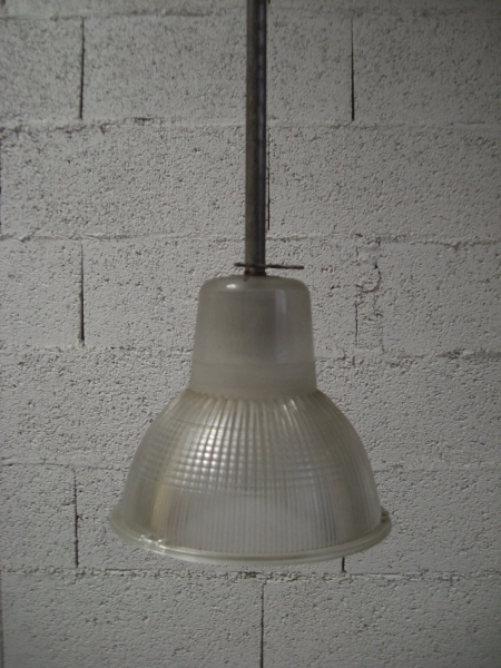 Vintage Industrial Suspension - French 1950 "Holophane" (2 available) 40